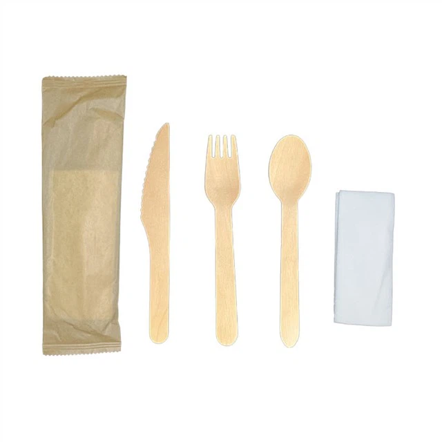 Zestaw sztućców do drewna 160 mm