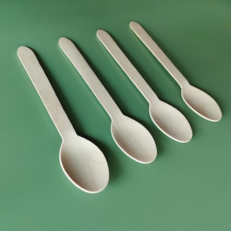 160mm Wooden Spoon With Card Head—Disposable Cutlery | Senyang